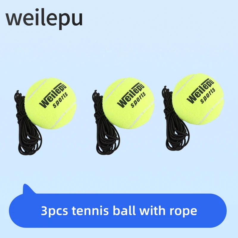 Weilepu Tennis Trainer Rebound Ball Tennis Self Exerciser for Children Adult Beginner Tennisball Ball with Rope