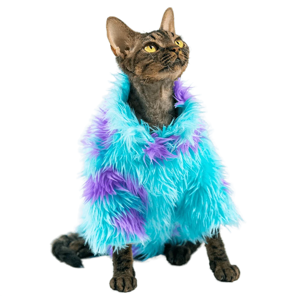 

Sphynx Sullivan Color Hairless Cat Devon Rex Costume Winter Clothes Fur Coat Jacket Warm Thickened Clothes for Cat Sphynx
