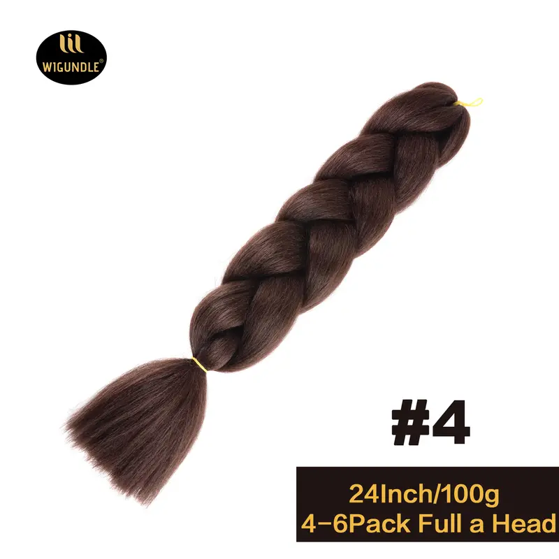 Long 24Inch Jumbo Braid Extensions Cos Synthetic Braiding Hair Afro Ombre Color Kanekalon Hair for Children/Women Braid - Image 12
