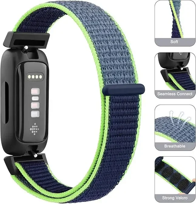 Elastic Nylon Braided Loop Strap - Comfortable Wristband Smartwatch Accessory Replacement