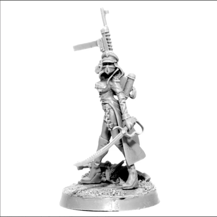 

IMPERIAL FEMALE COMMISSAR, Space Warrior, Wargame Miniatures, Figure, Terrain Bases, RPG, TRPG, Pathfinder, Infinity, Gamemat