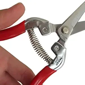 Gardening Hand Pruner Garden Scissors Pruning Shears Micro-Tip Pruning Snips Leaf Trimmer Straight Florist Scissor For Plants