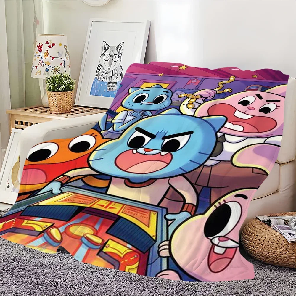 The Amazing World G-Gumball Blanket Skin friendly comfort warm soft plush blanket suitable sofa living room office bedroom 3