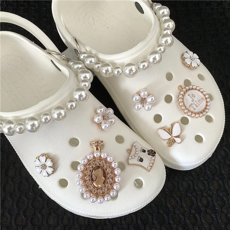 Trendy Rhinestone Charms Designer Diy Quality Women Shoes Charms For Anime Chain Clogs Buckle Kids Boys Girls Gifts
