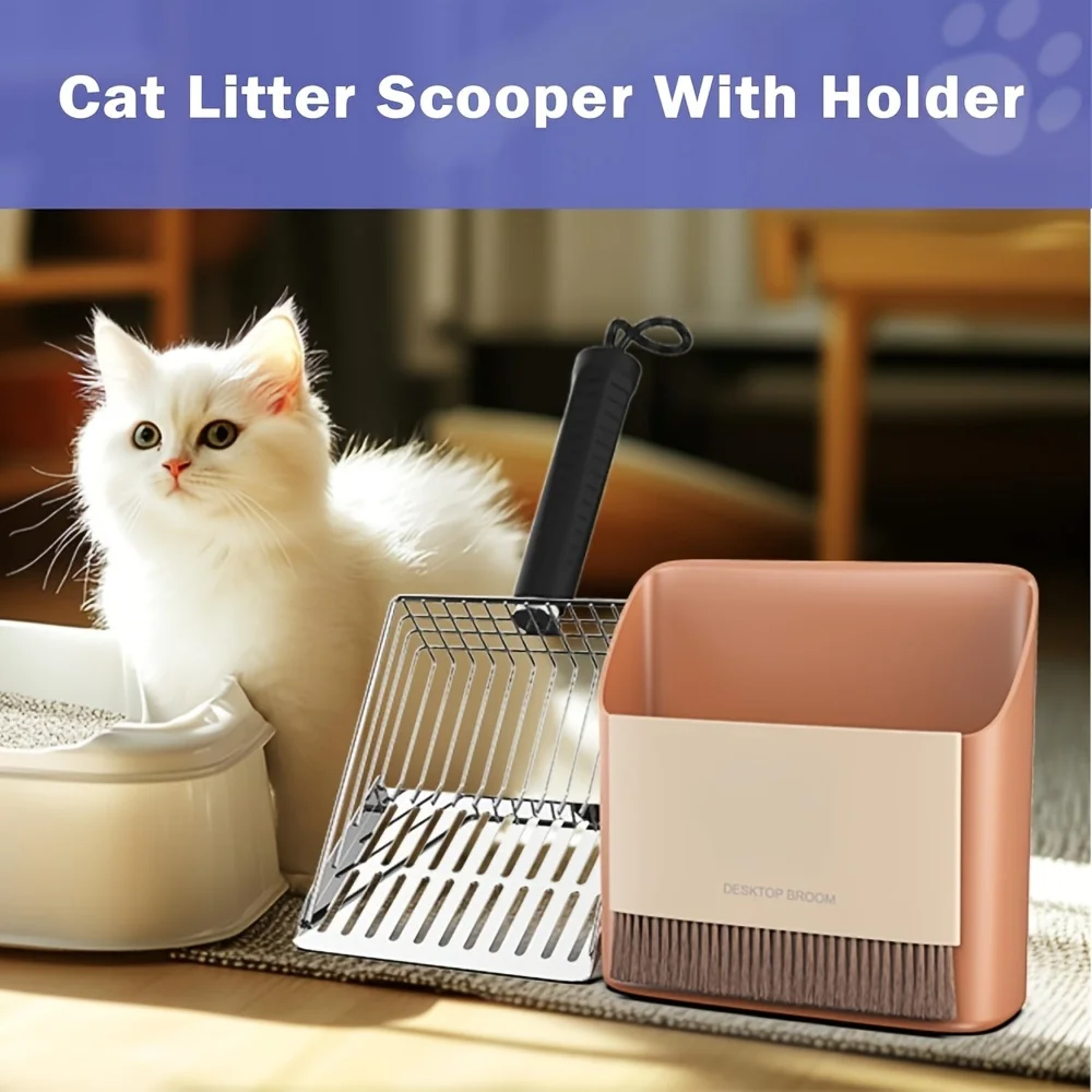 Paletta per lettiera gatto in metallo resistente con setacci_voghion.com