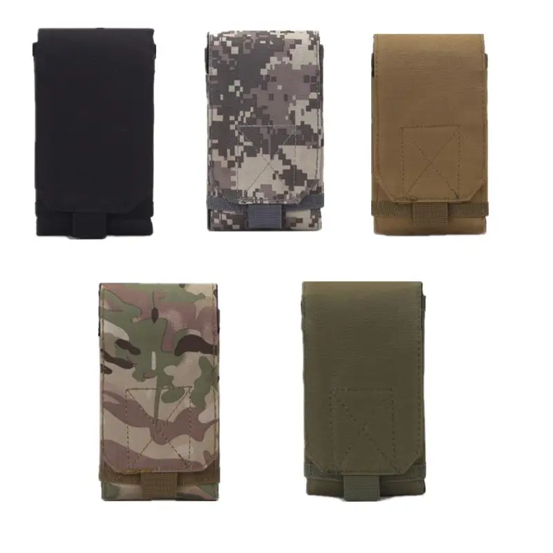 Outdoor Camouflage Waist Bag Phone Holder Sport Belt Bag Case Waterproof Nylon Sport Hunting Camo Bags in Backpack 2