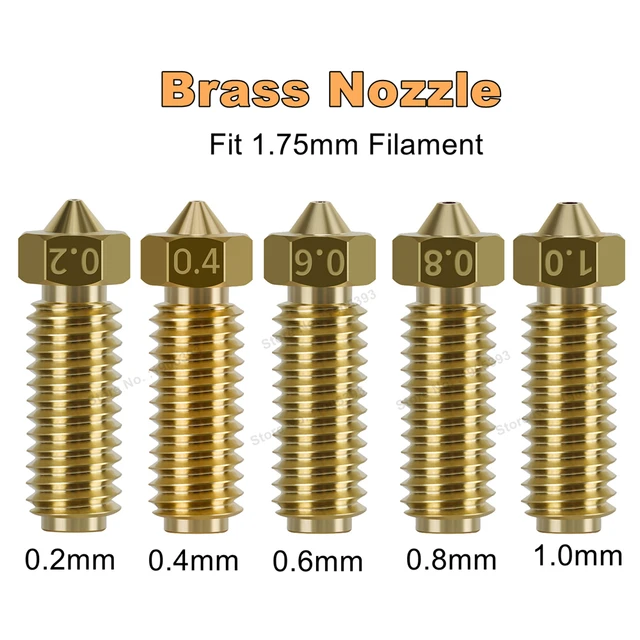 10 Ugelli In Ottone 0.4mm Per Stampanti Anycubic Kobra 3 - Set Completo Per Stampa 3D - Foto 4