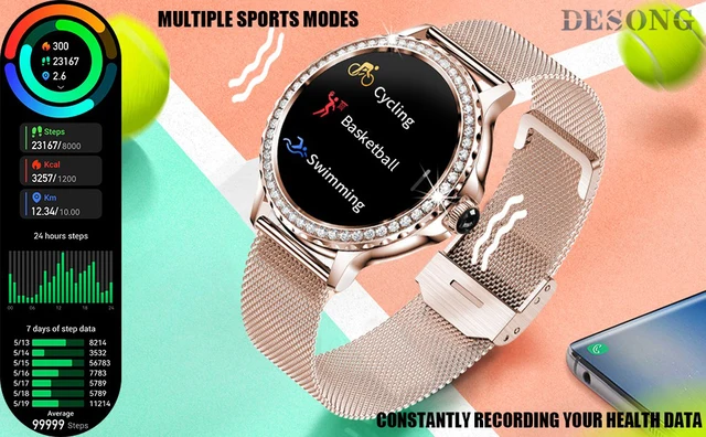 Walkfit App Walk Yourself Fit App NX19 Smart Watch For Women BT