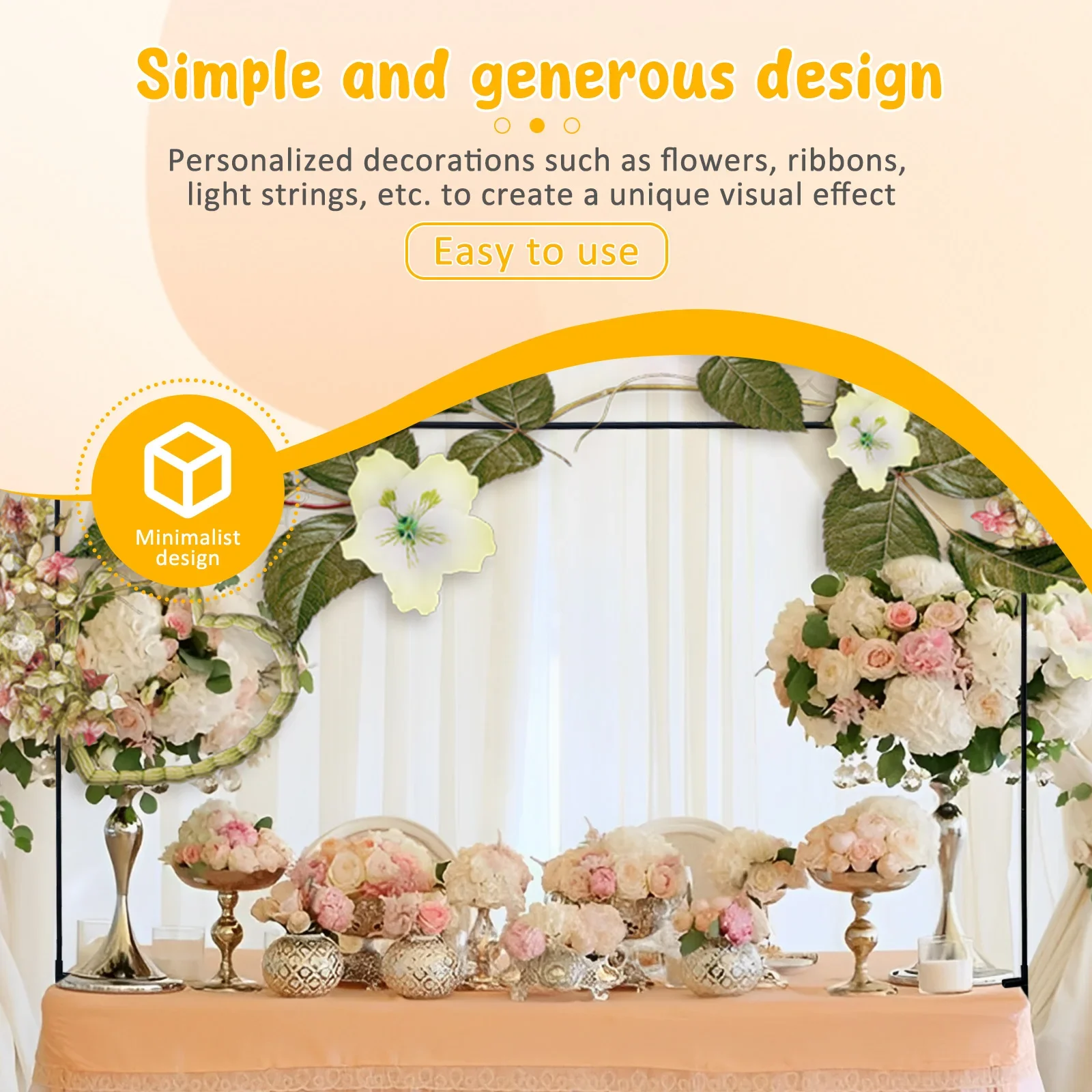 Adjustable Over The Table Rod Metal Table Arch with Clamp Party Tabletop DIY Decoration Accessorieies for Wedding Birthday Party wedding arch stand party arch set wedding arch set