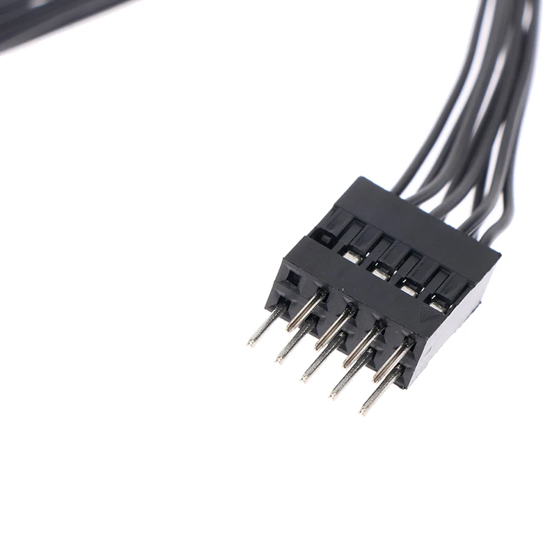 Computer Motherboard USB Extension Cable 9 Pin 1 Female to 2 Male Y Splitter
