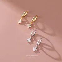 925 Sterling Silver leaf  Earrings For Women Trendy Earring Jewelry Prevent Allergy Party Accessories Gift 1