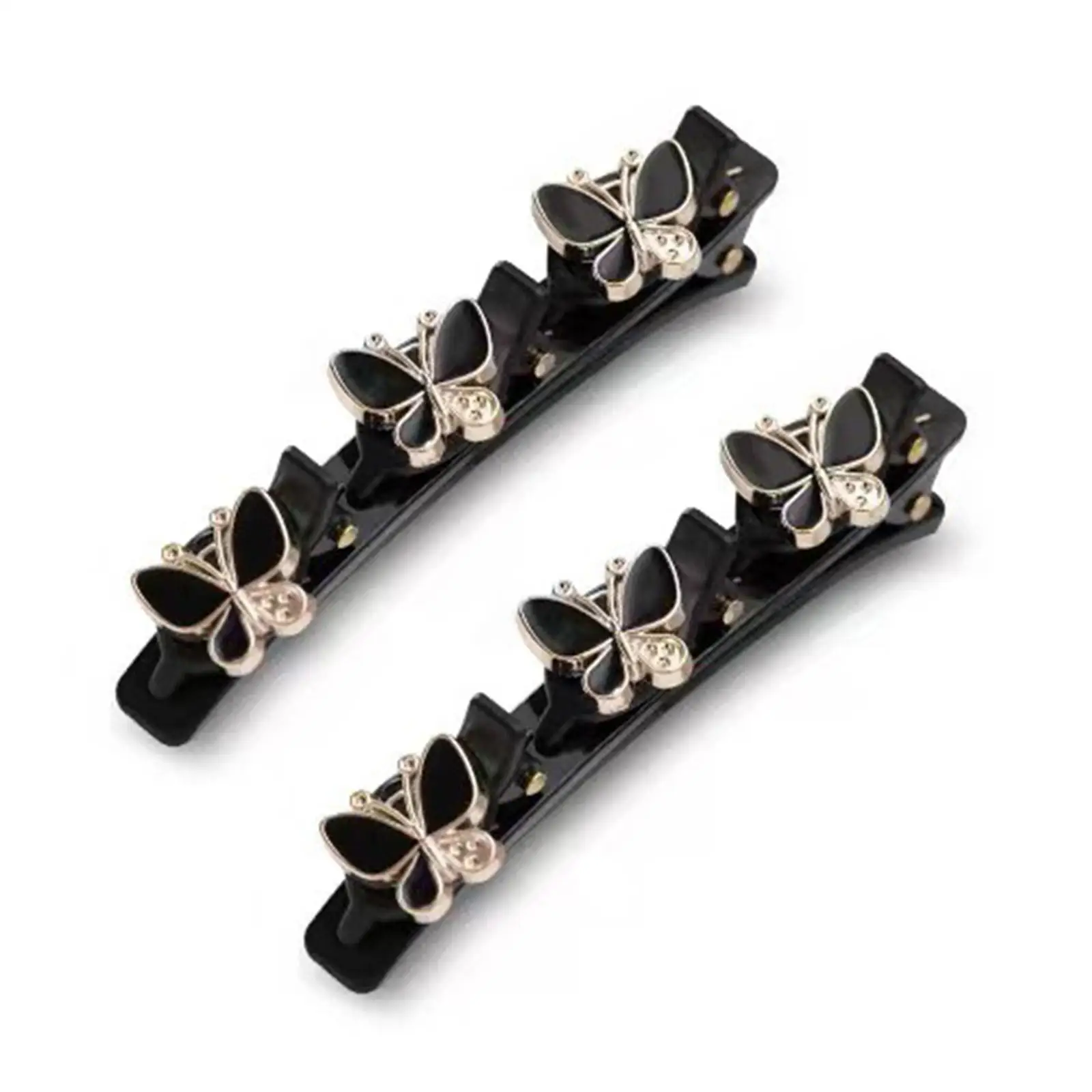 Hairpin Side Bangs Clip Ladies Girls Fixed Shape Clip Tooth-shaped Pearl Flower Braided Hair Duckbill Clip Butterfly Hairpin