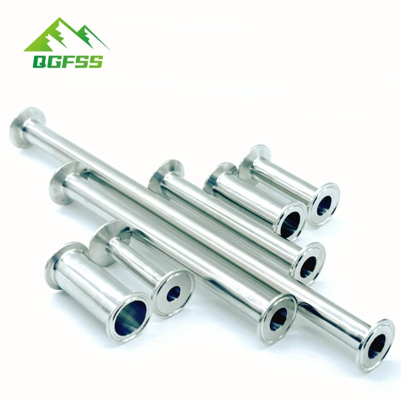 Tri tipo Sanitário Tubo do Carretel da Braçadeira Braçadeira da Virola Ss304 Comprimento 100 mm 200 mm 500 mm 11 ” 2-1 ” 19 a 76 mm