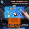 VEVOR Tig Welder HF TIG/Stick/Arc Welder 3 IN 1 TIG ARC Clean Welder Machine 200 Amp 110/220V Dual Voltage TIG Welding Machine 4