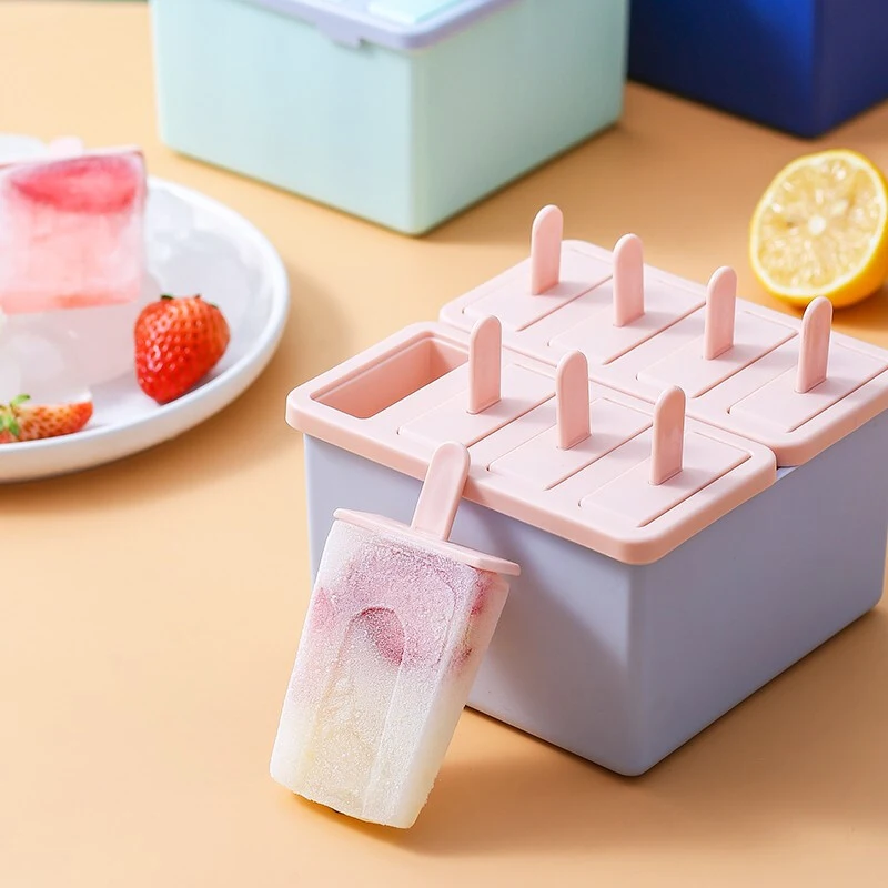 GIANXI Popsicle Mold DIY Homemade Ice Box with Plastic Stick Ice Cream Machine Mould Cube Tray Kitchen Accessories ice mold ice cream molds