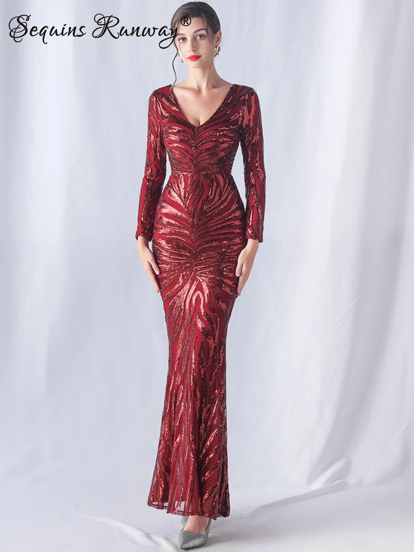 فساتين حفلات الزفاف الفاخرة المثيرة للنساء فستان م...