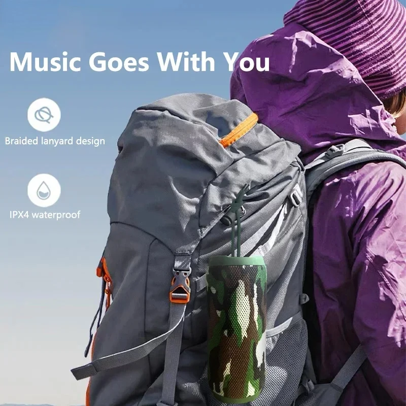 T&G TG227 Waterpro مع مصباح خارجي محمول مستقيم لاسلكي متوافق مع مكبر الصوت مشغل موسيقى يدعم TF راديو FM حفلة موسيقية