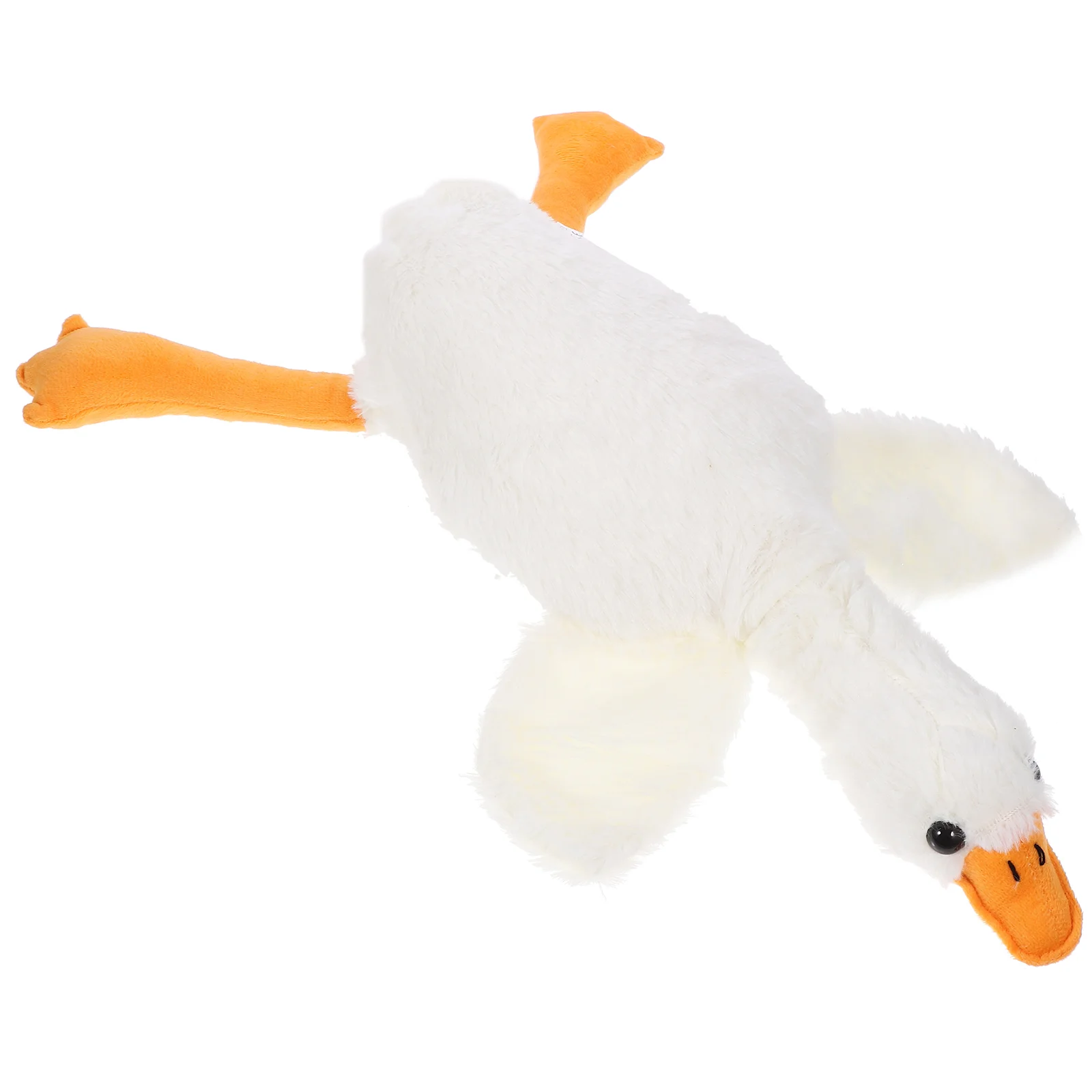 

Big White Goose Toy Stuffed Animal Lovely Animals Plaything Cartoon The Bed for Kids Babies Pp Cotton Baby