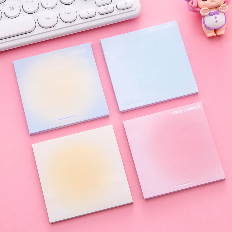 

Sticky Stationery Notepad Office Bookmark Sticky Notes Gradient Ramp Design Stickers Memo Pad