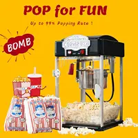 Popcorn Popper Machine-4 OZ Vintage Professional Popcorn Nonstick Kettle Warming Light and Serving Scoo 2