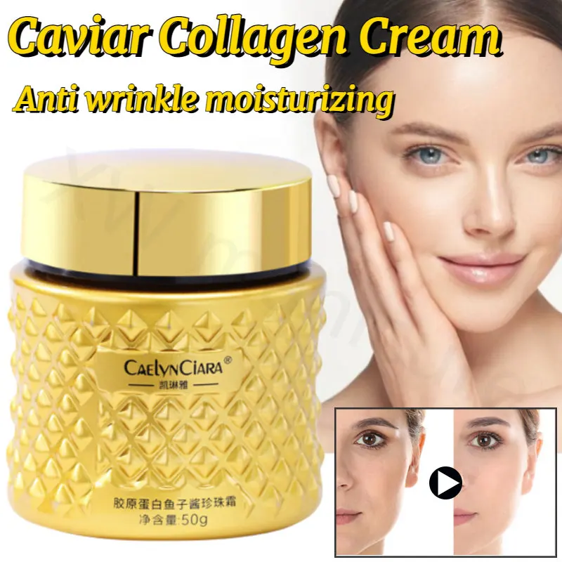 Caviar Collagen Filling Cream Blemish Firming Moisturizing Pure Small Molecule Sturgeon Caviar Anti-Wrinkle Cream Facial Care