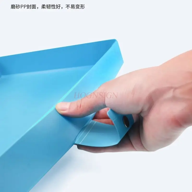 1pcs 문서 및 데이터 보관함 투명 창 대용량 학습 사무실 보관함 문서 상자 가족 ID 상자