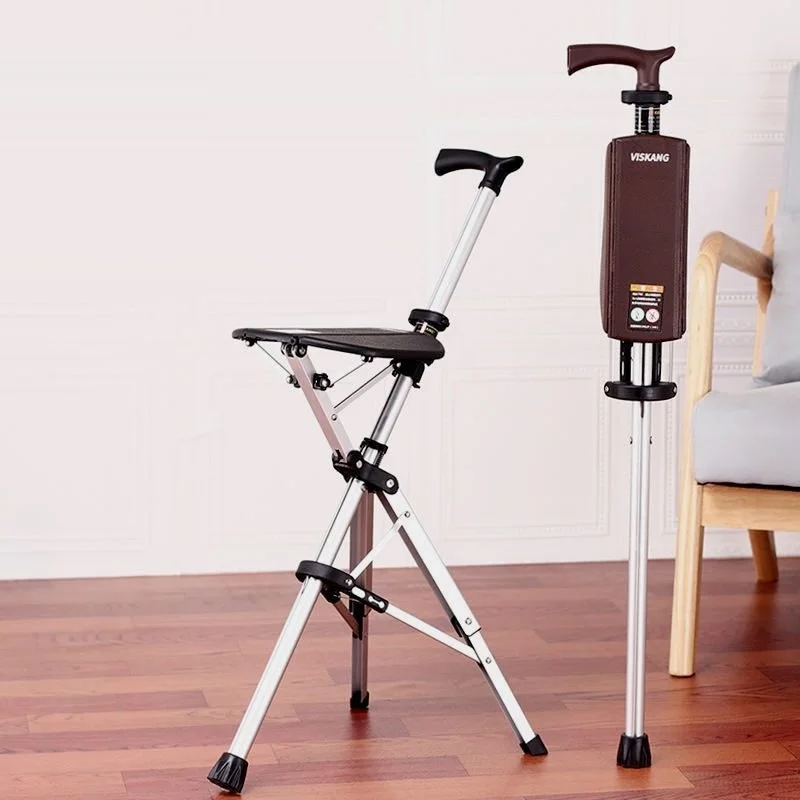 Multifunctional Climbing Stick for the Elderly, Foldable, Ultra-light, Stainless Steel, Travel Crutch, Outdoor Trekking Supplies 4
