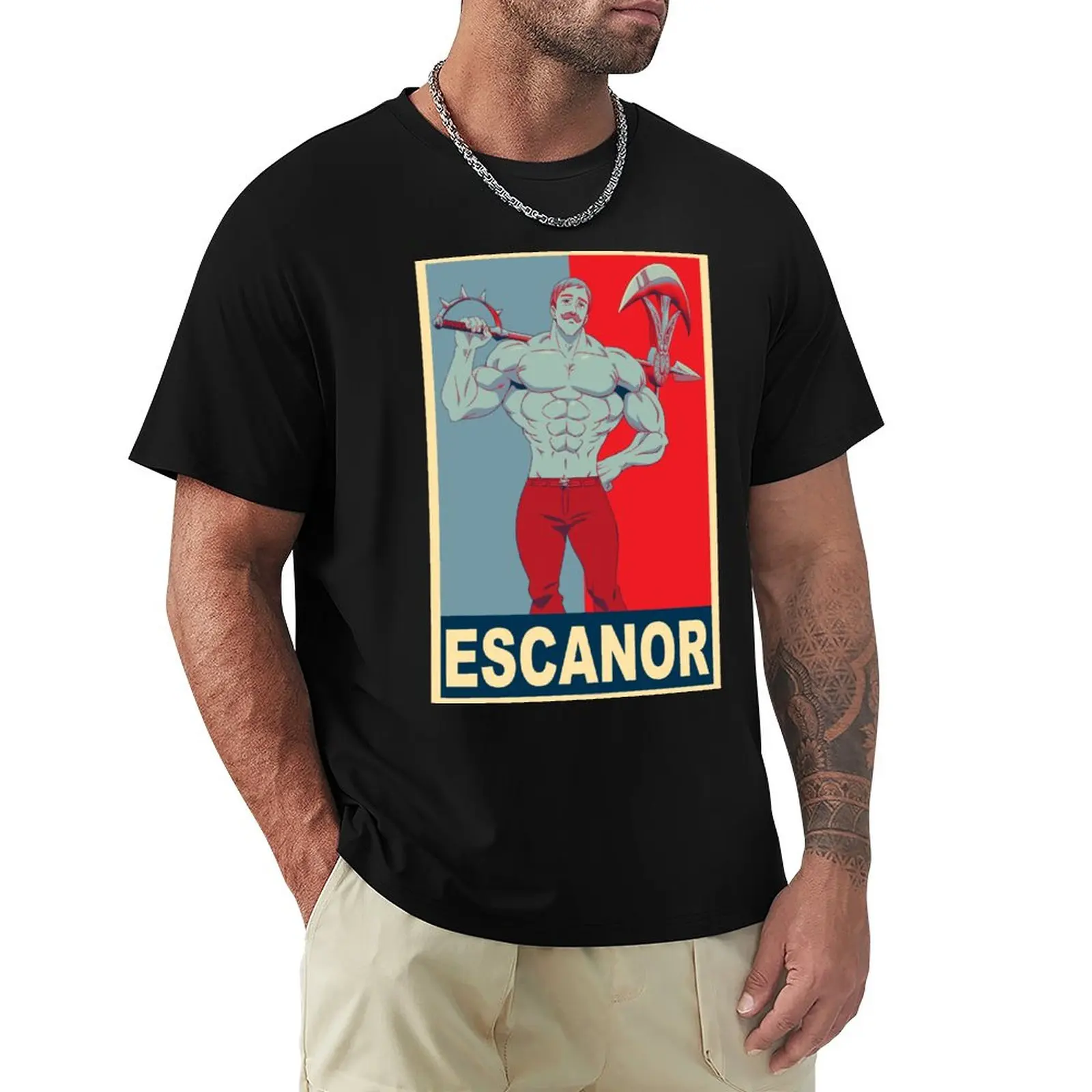 

escanor - Poster T-Shirt plus size tops new edition t shirt Anime t-shirt t shirts for men