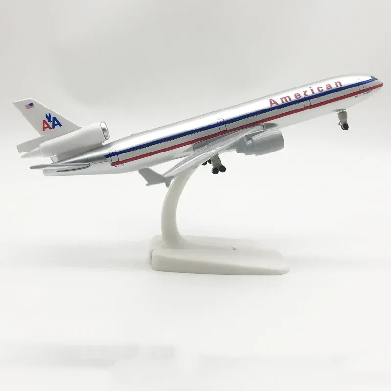 

Модель самолета из металлического сплава, 20 см, американские авиакомпании AA Airlines, модель самолета с колесами w