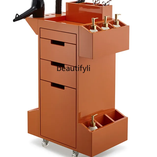 

Barber Shop Tool Cabinet for Hair Salon Tool Table Multi-Functional Storage Rack Hair Salon Cabinet