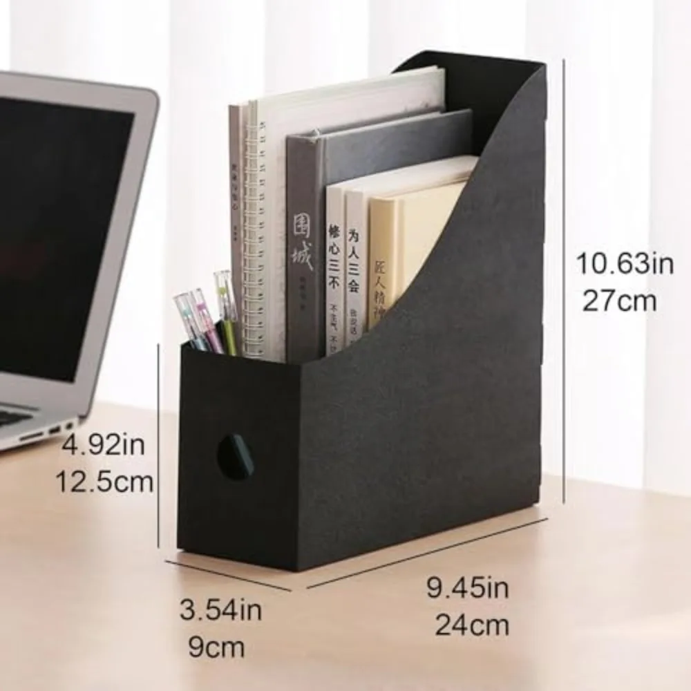 Adjustable Desk File Organizer - Desktop Document Holder, Perfect for Students & Office Use, Bookends for Shelf Storage - 2