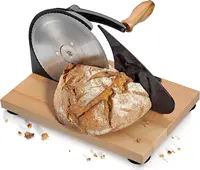 Manual Bread Slicer, Classic Hand Crank Home Bread Slicer (Black) 11.75 Inch by 8 Inch 2