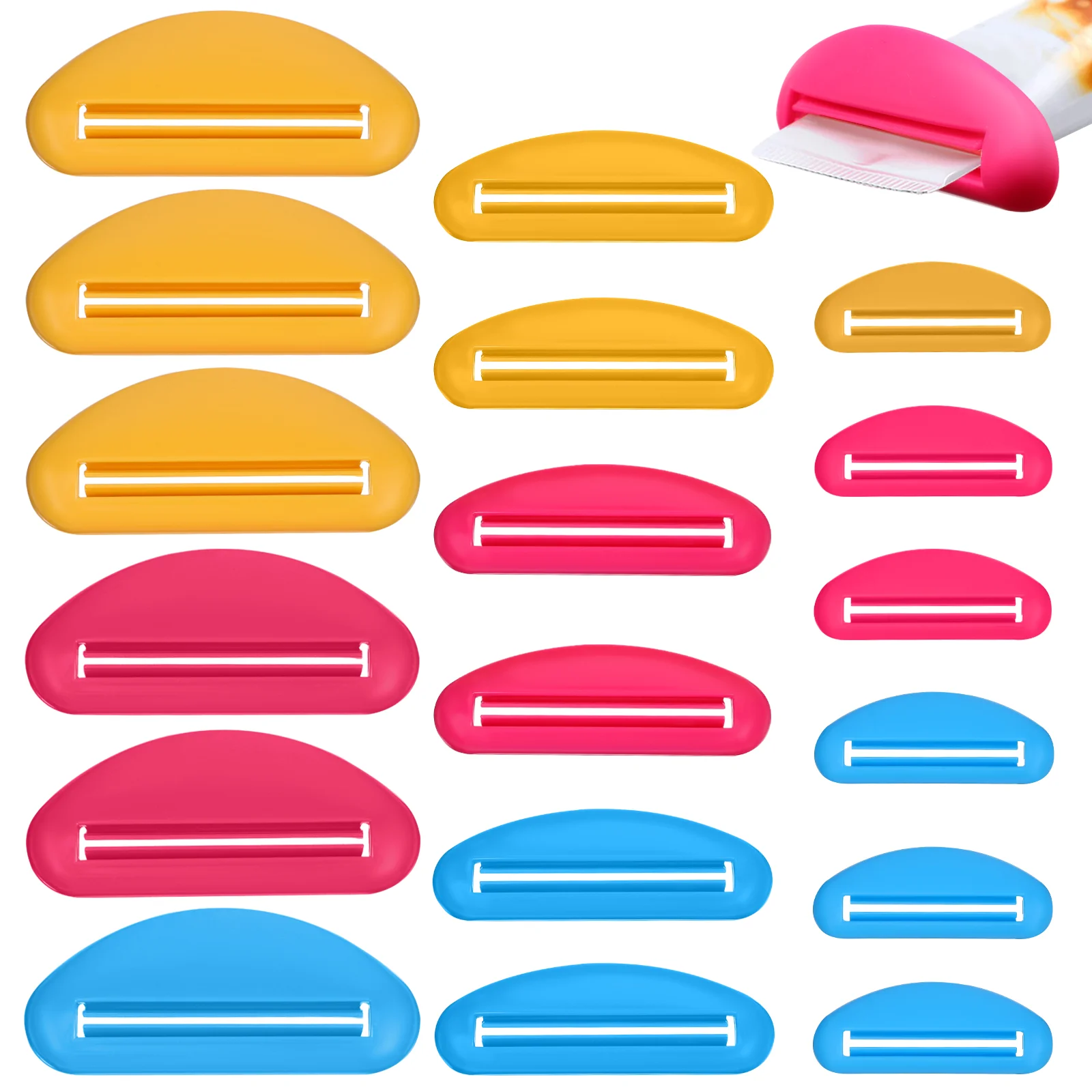 

18Pcs Manual Toothpaste Squeezers Toothpaste Tube Squeezers Plastic Tube Squeezers