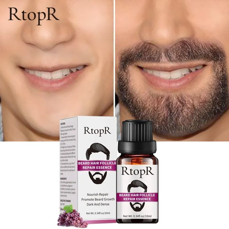 BeardGrowthOilMenRepairFastGrowthEssencePromoteBeardHair