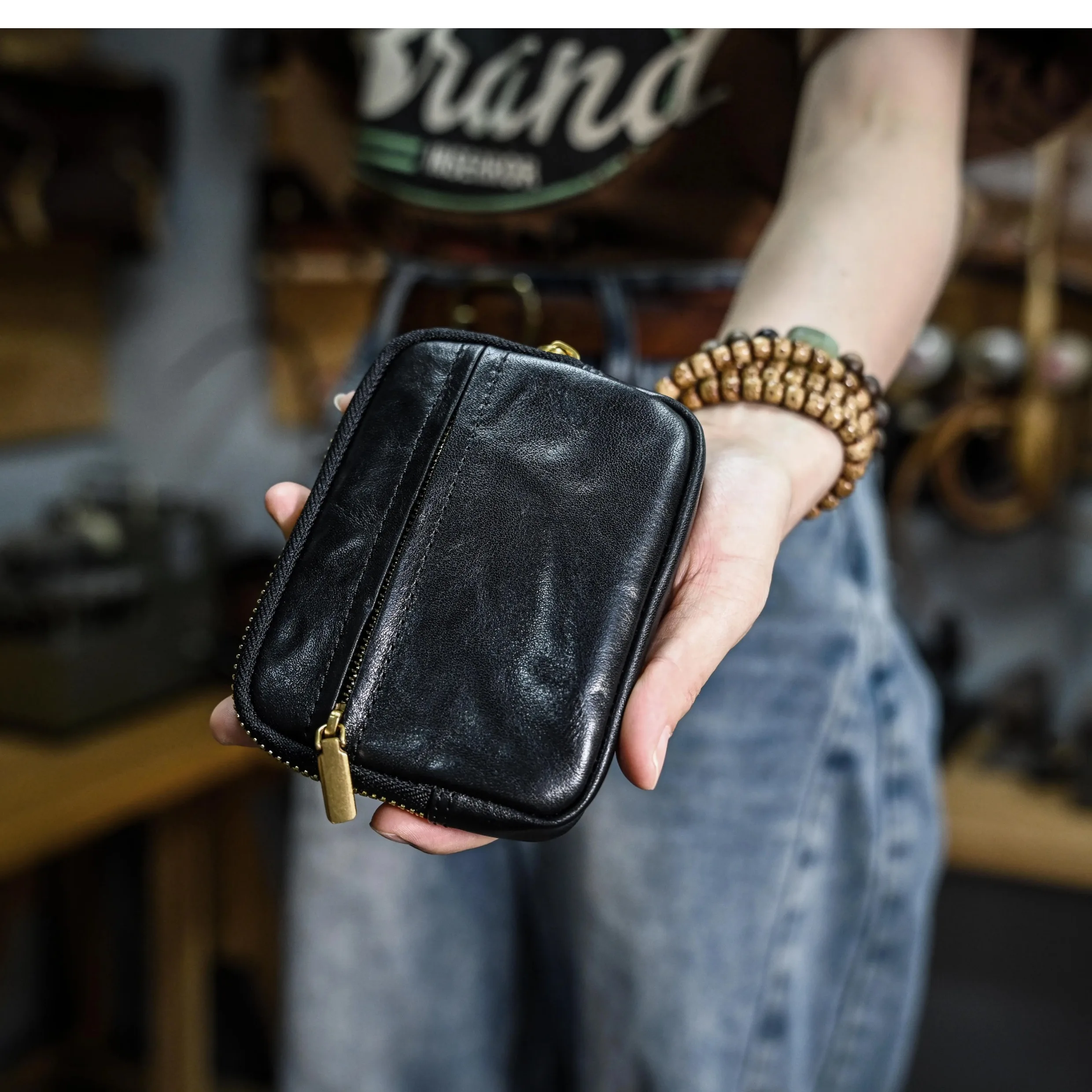 PNDME einfache Vintage pflanzlich gegerbte Rindsleder Männer Frauen Geldbörse lässig echtes Leder ID Karteninhaber Führerschein Brieftasche – Detail 28