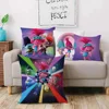 Trolls Cartoon Pillow Covers Cartoon Sofa Decorative Home Double-sided Printing Short Plush Cute Cushion Cover 2