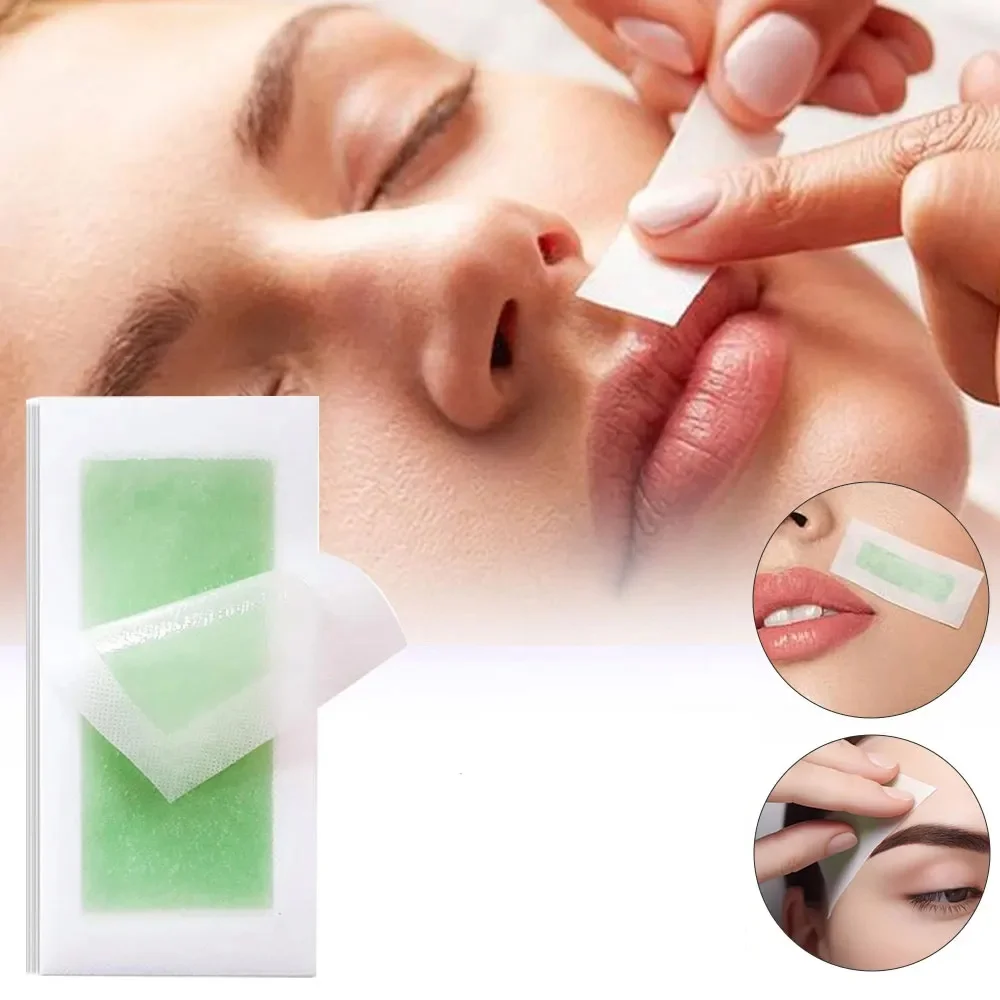 Depilatory Wax Strips 10/40/60 Pcs For Hair Removal Wax Paper Cold Strips Paper For Face Neck Arm Leg Body Beauty Tools depilatory wax strips hair removal wax paper