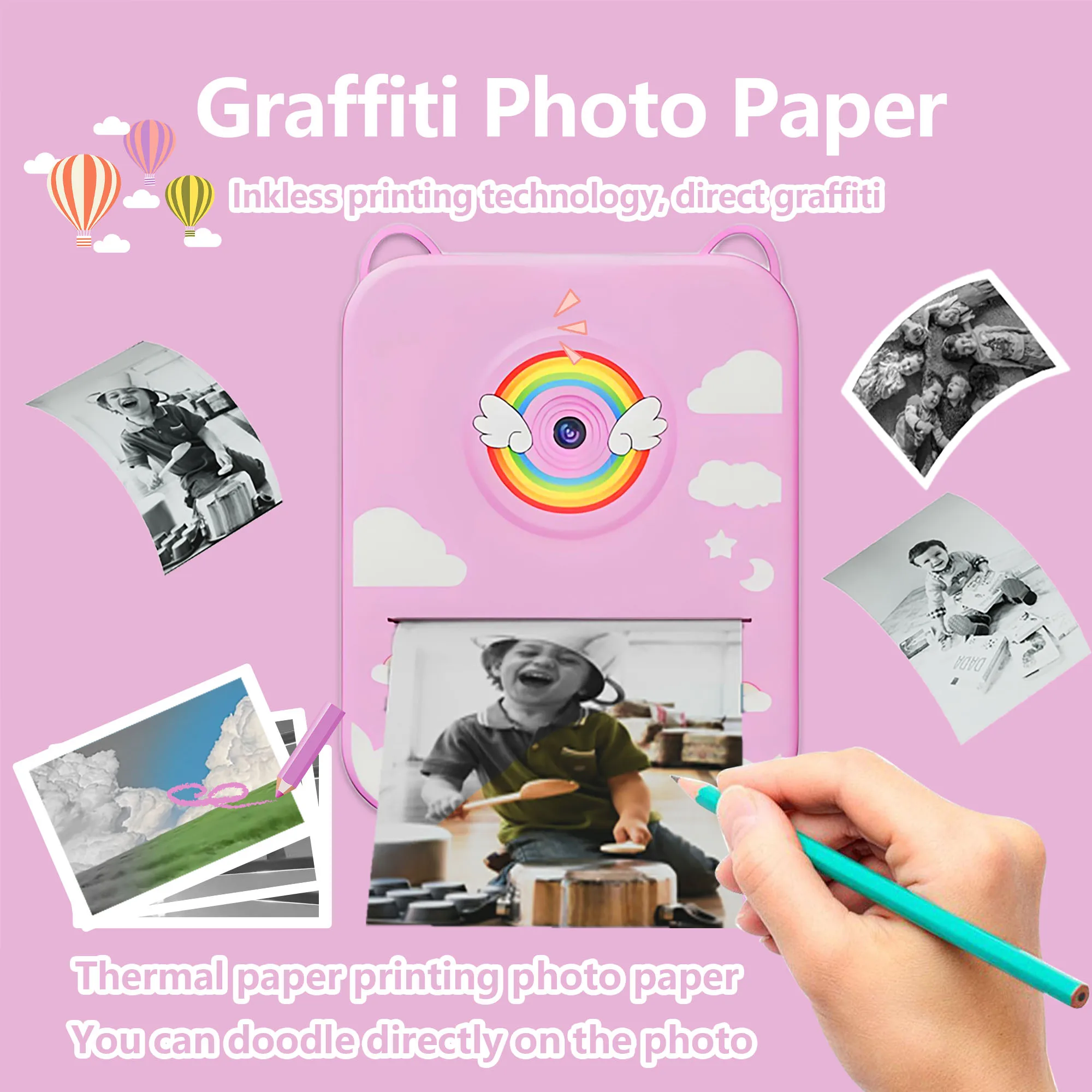 Kids Instant Print Digital Camera - Portable & Fun Photography Experience