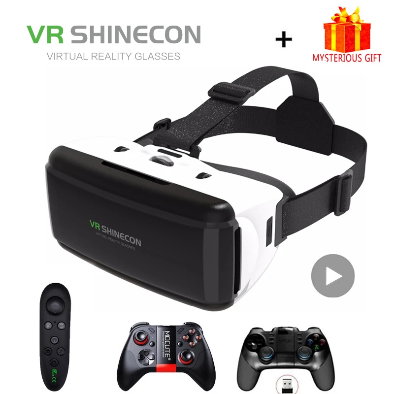 Vuilnisbak Bijwerken bord Vr Shinecon Viar Virtual Reality Bril 3D Voor Iphone Android Smart Telefoon  Smartphone Headset Helm Bril Casque Video Game|3D Brillen/Virtual Reality  Brillen| - AliExpress