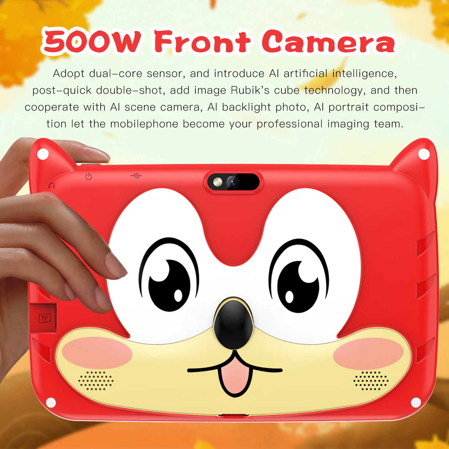 New 7 Inch 5G WiFi Kids Tablets Android 13 Quad Core 4GB+64GB ROM Bluetooth Google Learning Education Kids Tablet PC 4000mAh 5