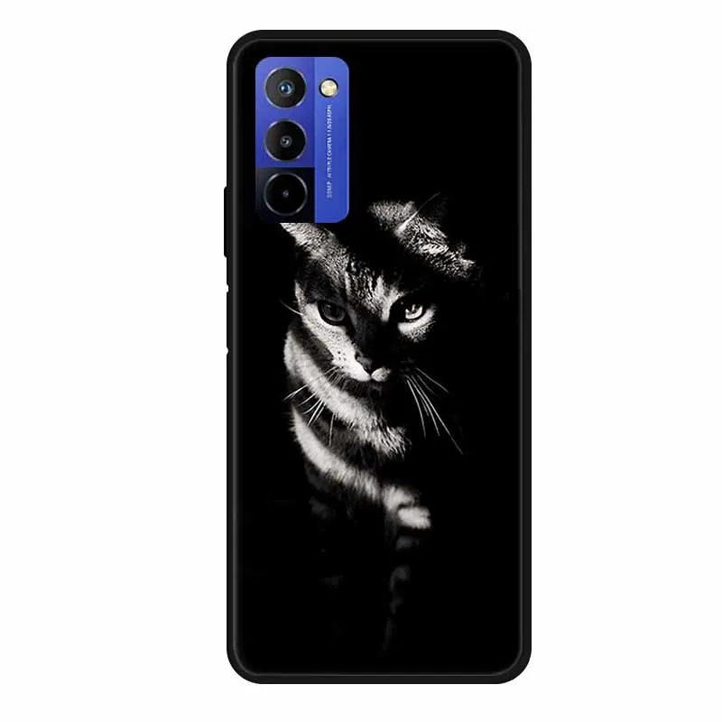 Flower Pattern TPU Soft Silicone Phone Case - Butterfly & Planet Design