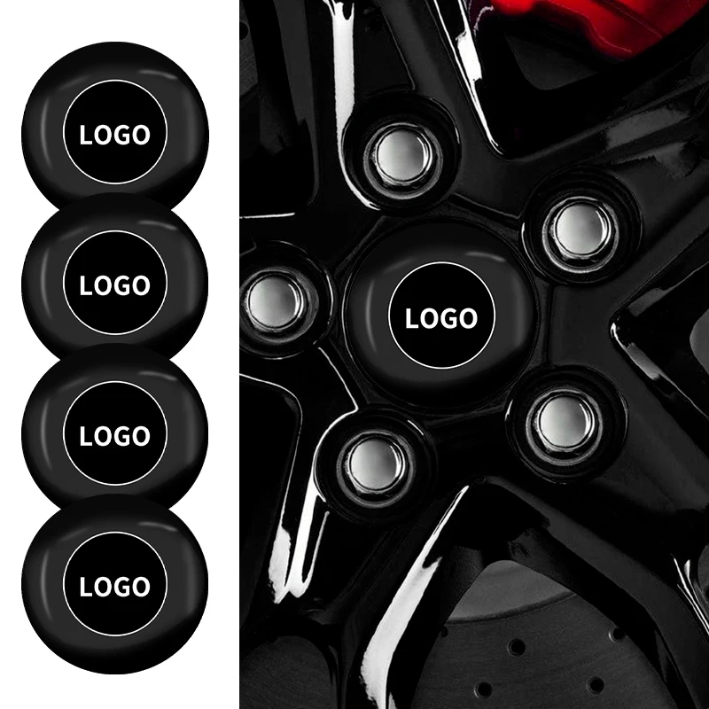 4 Pz 56Mm Emblema Auto Coprimozzo Ruota Adesivi In Metallo Accessori Fiat Mazda Jaguar Opel Chery Citroen Infiniti Skoda Peugeot