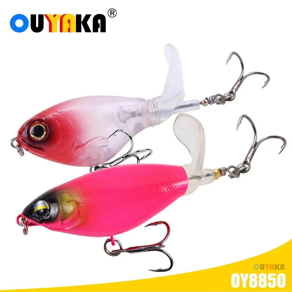 1Pcs Topwater Whopper Plopper Fishing Lure 6g 13g 17g Catfish Lures For  Fishing Tackle Floating Rotating Tail Artificial Baits - AliExpress