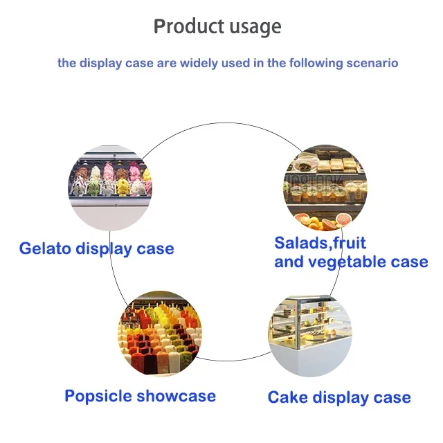 Commercial Gelato Ice Cream Showcase Display Freezer/ice Cream Refrigerator Showcase Display Gelato Display Freezer - Image 4
