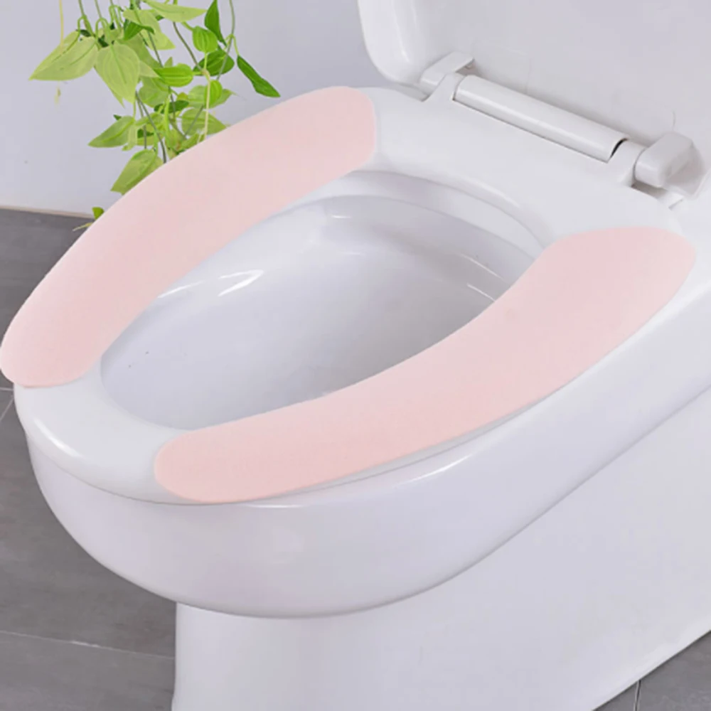 Toilet Seat Sticker Toilet Seat Cushion Washable Bathroom Insulation Cover sticky Cushion