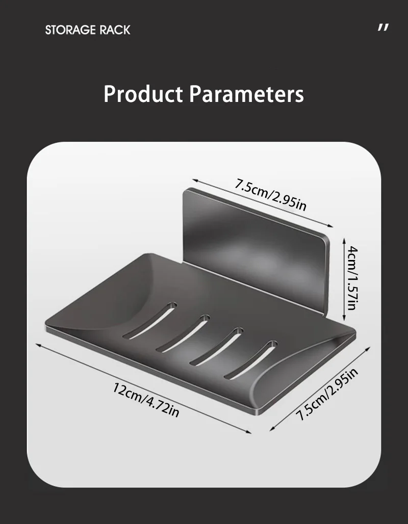 Polished Soap Holder Edges