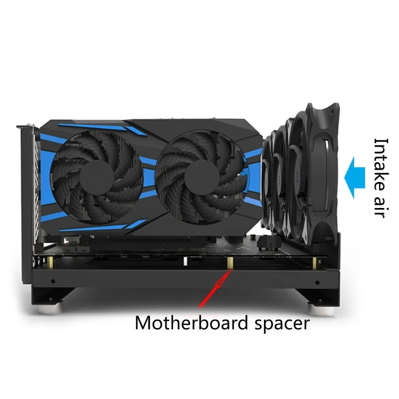 DIY Computer Motherboard Case Rack Personality ATX Open Chassis Vertical Overclocking Open Aluminum Frame Chassis Rack