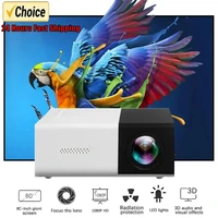 YG300 MINI Projector Portable Home Theater Smart TV Laser Beamer 3D Cinema LED Videoprojector for 4k 1080P Movie Via HD Port 1