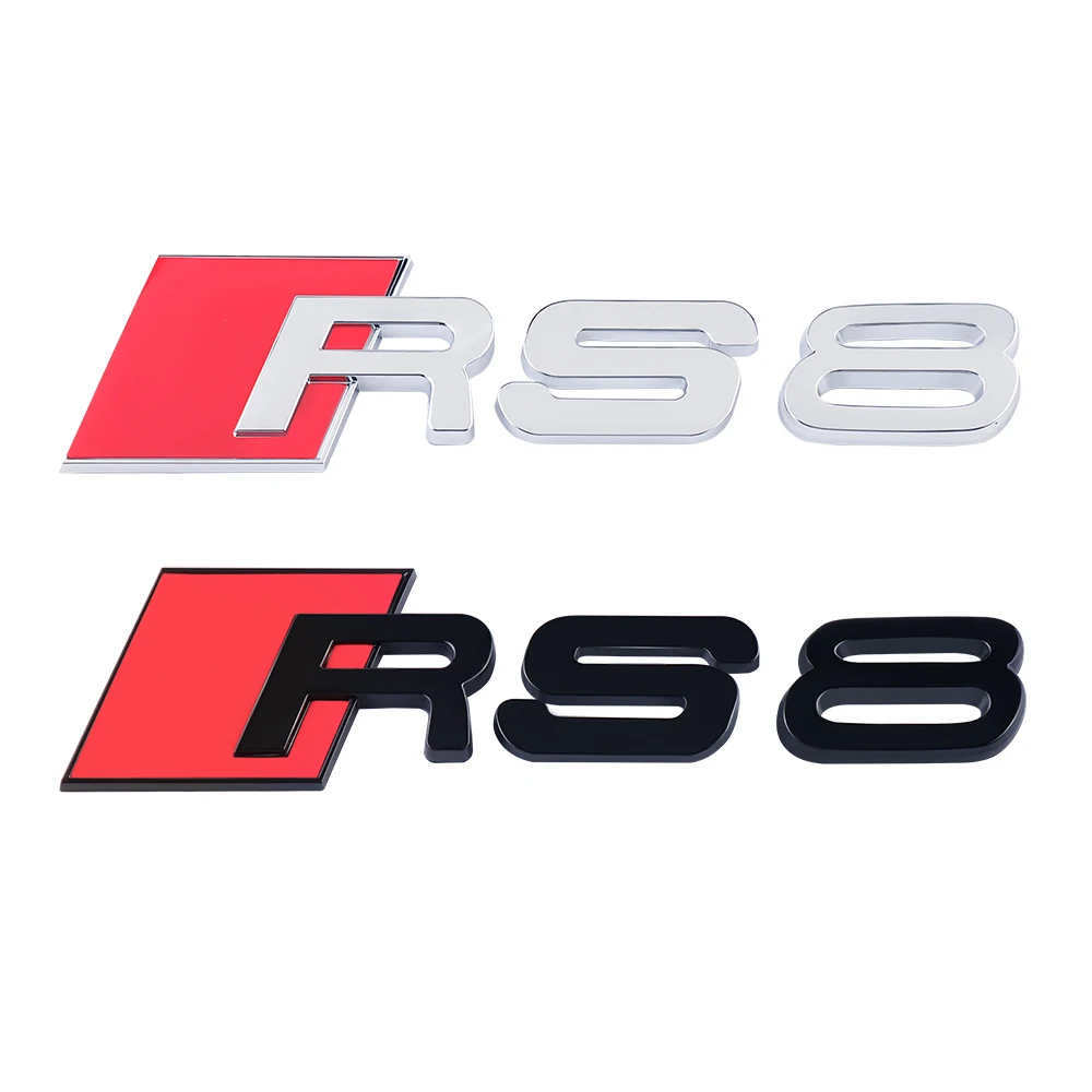 thumbnail image 1 of Pegatina decorativa con emblema ABS para el maletero trasero del coche, accesorio para Audi A3, A4, B8, 8P, 8V, B6, A5, A6 TT, RS3, RS4, RS5, RS6, RS7, RS8, 1 of 5