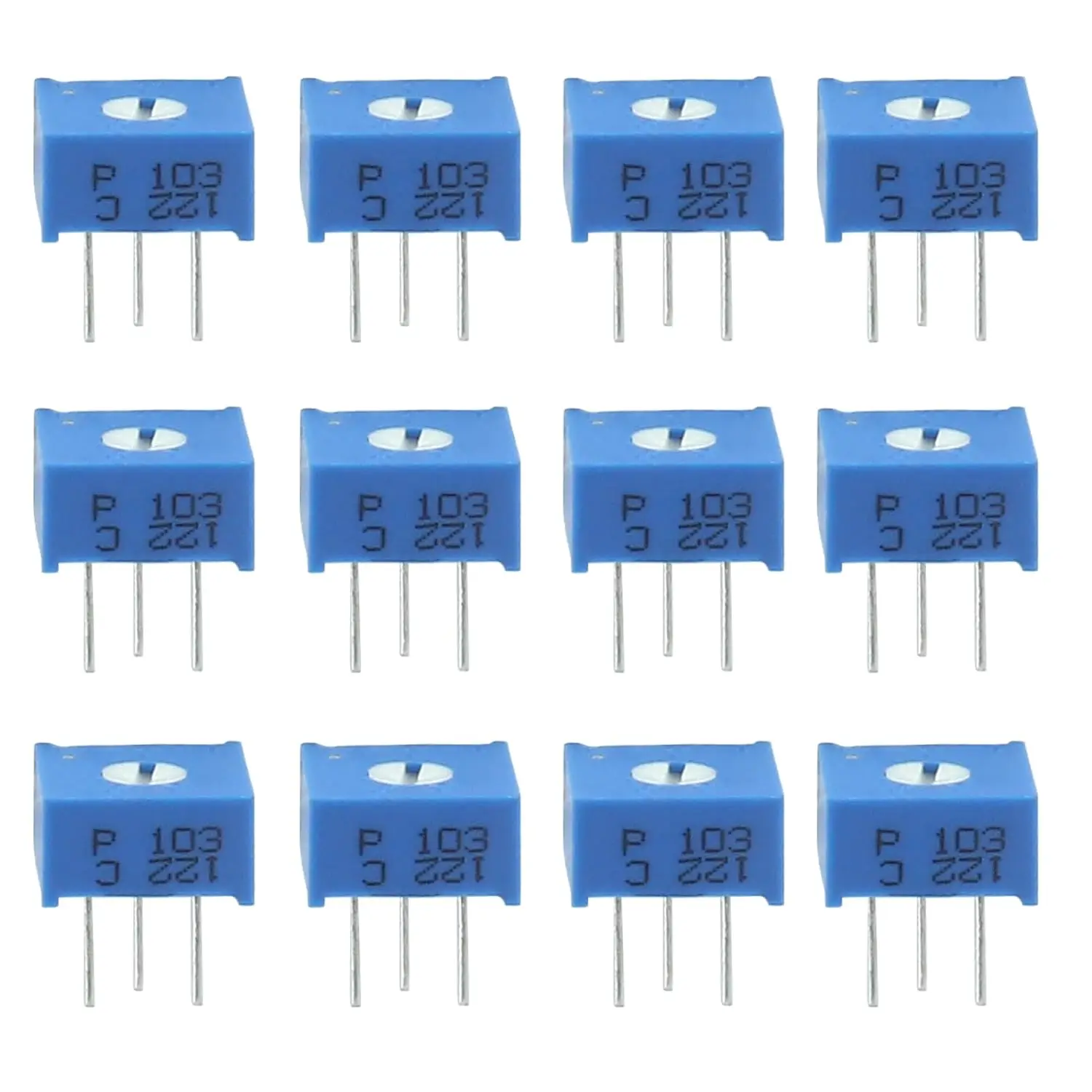 혼합 트리머 전위차계 키트 가변 저항기 상자, 100ohm, 200ohm, 500ohm, 1K, 2K, 5K, 10K, 20K, 50K, 100K, 200K, 500K, 1M